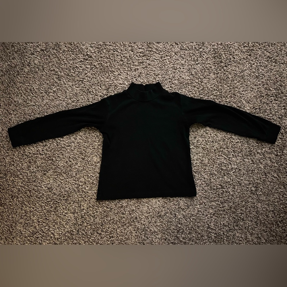 Spring&Gege Black Turtleneck Girls